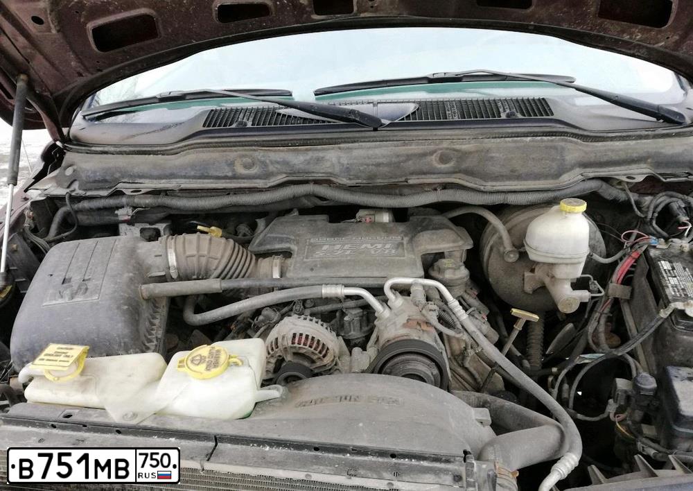 Фото автомобиля DODGE RAM, 2005 — госномер В751МВ750. Цвет: ФИОЛЕТОВЫЙ