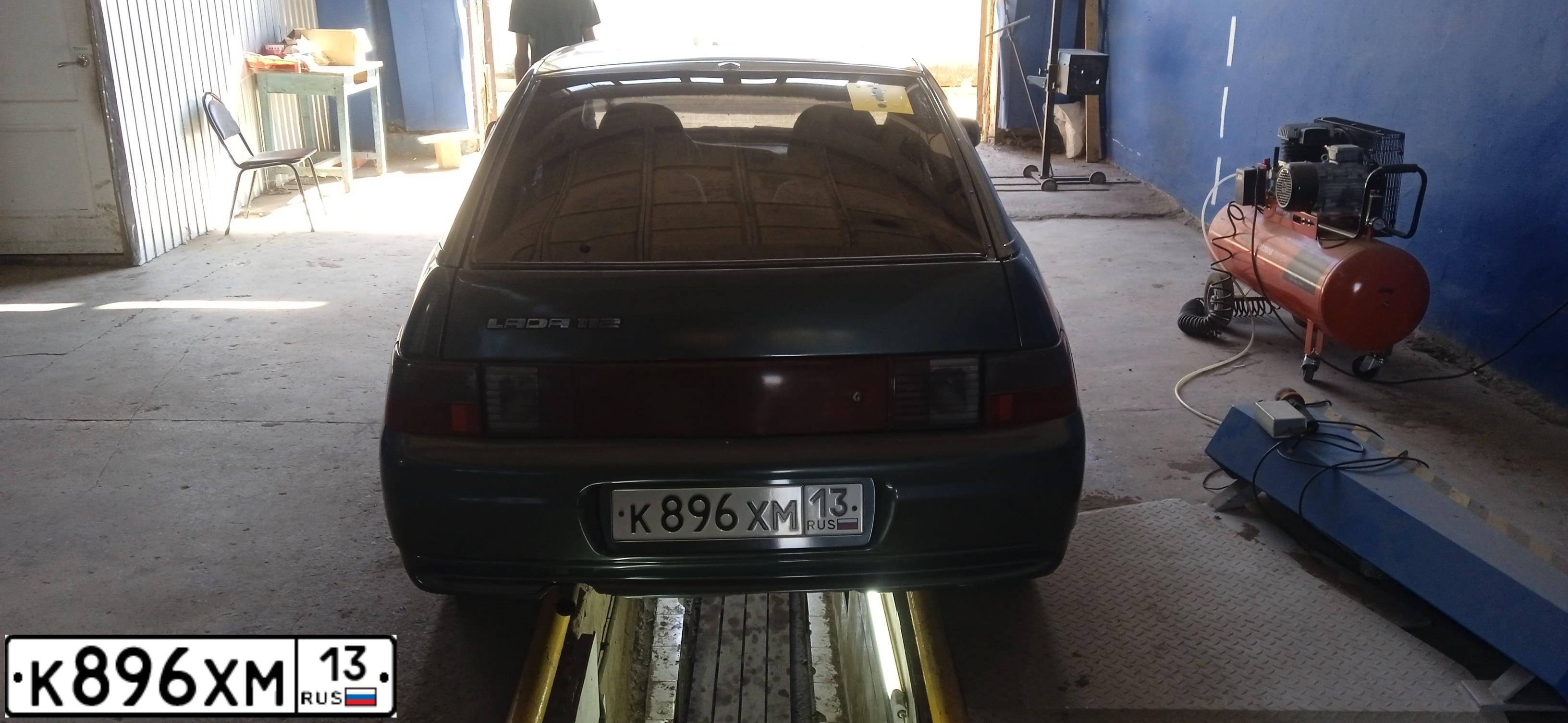 Фото автомобиля LADA 2112 LADA, 2006 — госномер К896ХМ13. Цвет: СЕРО-СИНЕ-ЗЕЛЕНЫЙ