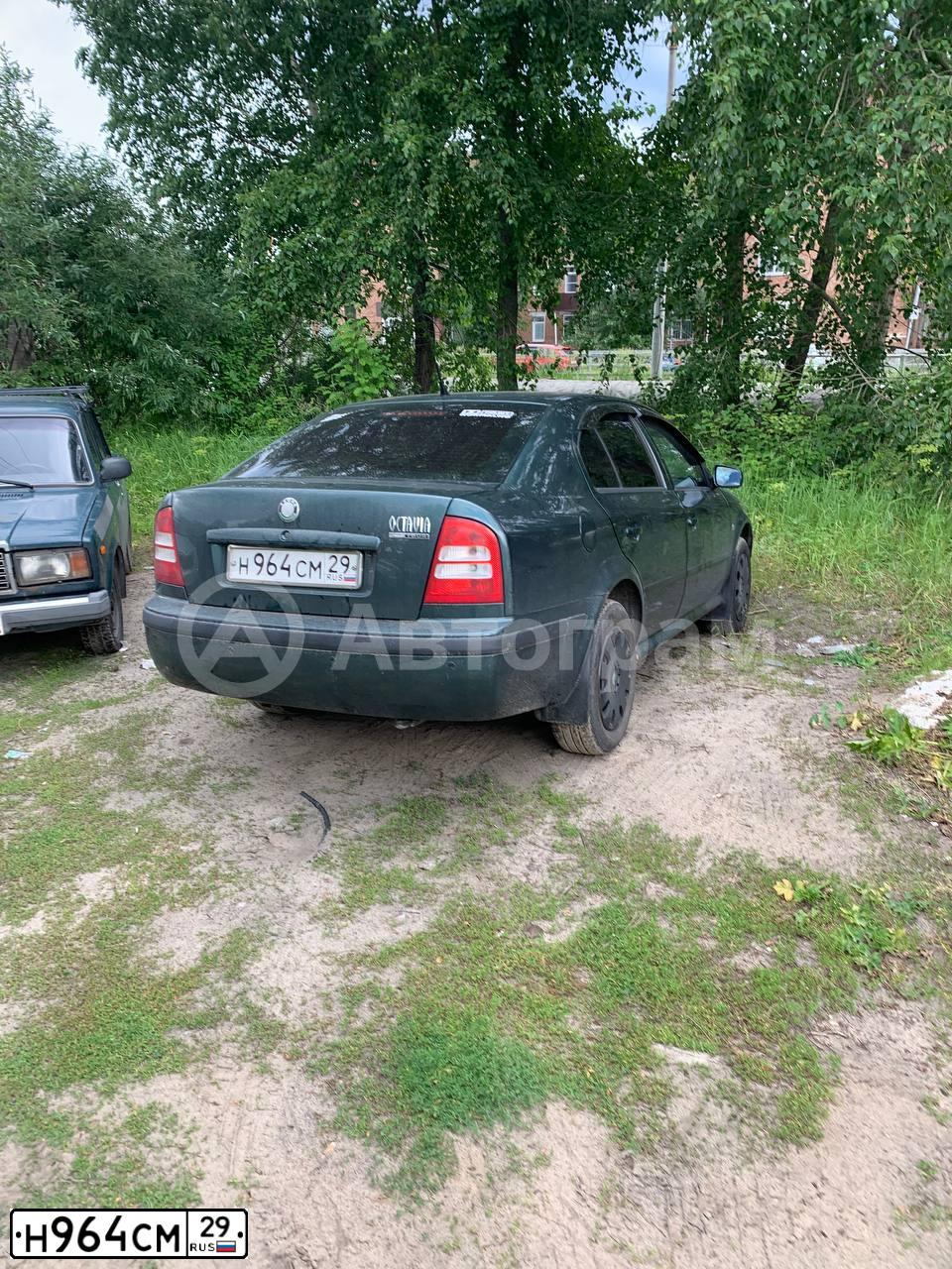 Фото автомобиля SKODA OCTAVIA, 2008 — госномер Н964СМ29. Цвет: ЗЕЛЕНЫЙ