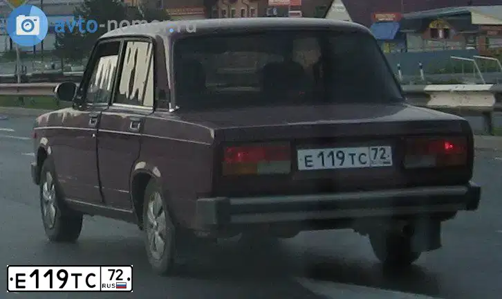 Фото автомобиля ВАЗ 2105, 1996 — госномер Е119ТС72