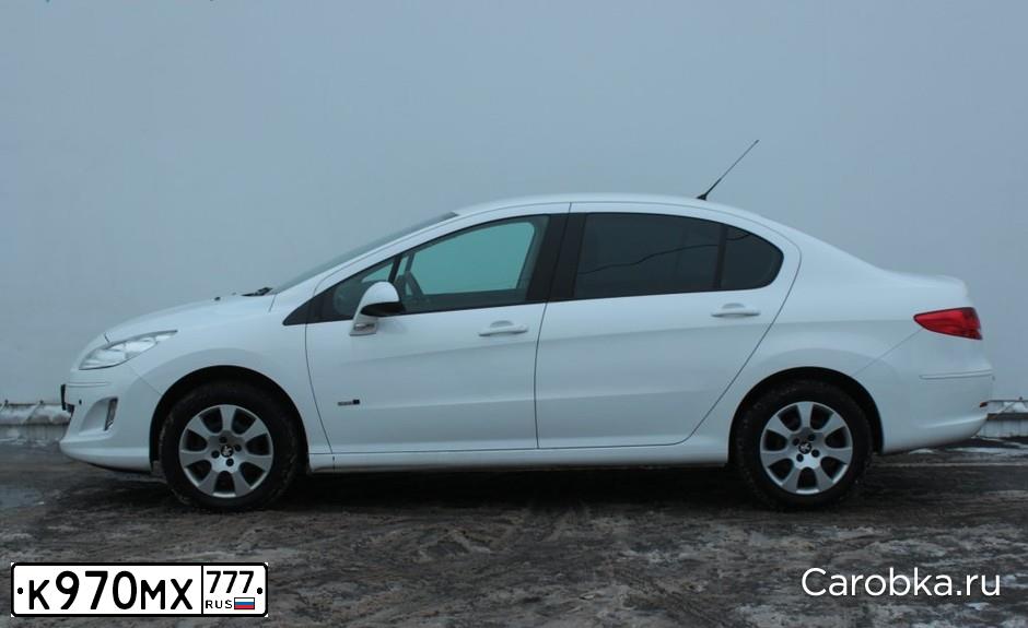 Фото автомобиля PEUGEOT 408, 2014 — госномер В057НТ799. Цвет: Белый
