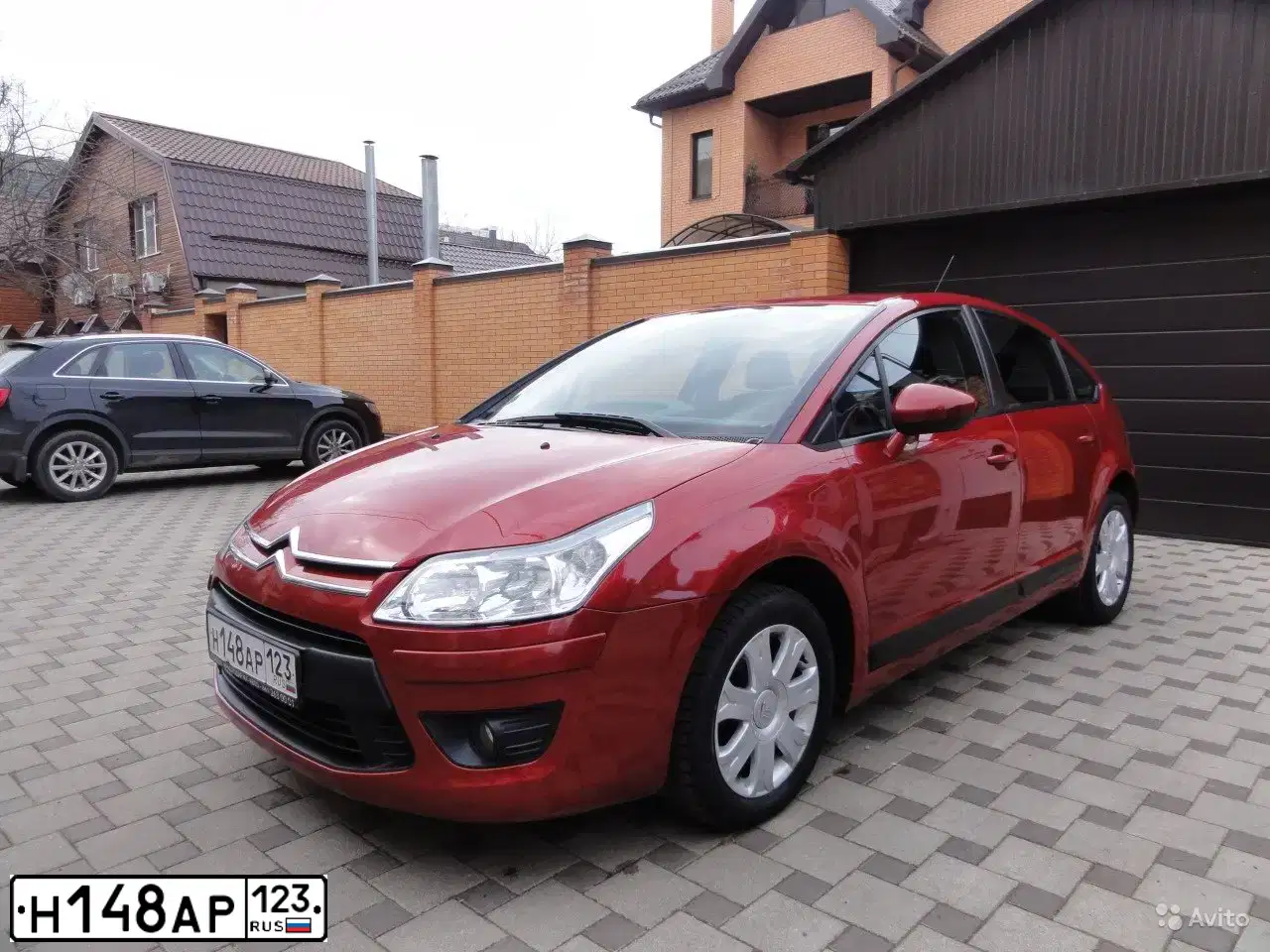Фото автомобиля CITROEN C4, 2010 — госномер О878КН93. Цвет: КРАСНЫЙ