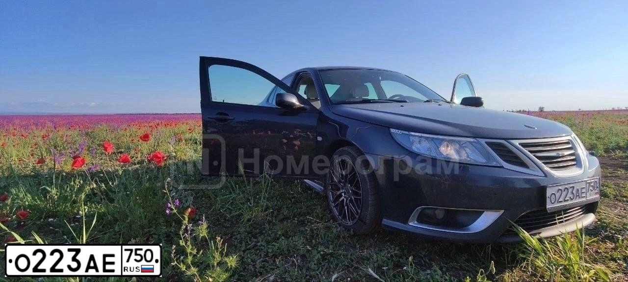 Фото автомобиля SAAB 93, 2008 — госномер С879ЕК40. Цвет: синий