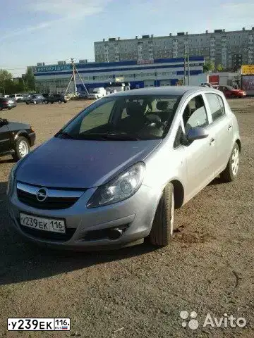 Фото автомобиля OPEL CORSA, 2009 — госномер У239ЕК116. Цвет: СЕРО-ГОЛУБОЙ