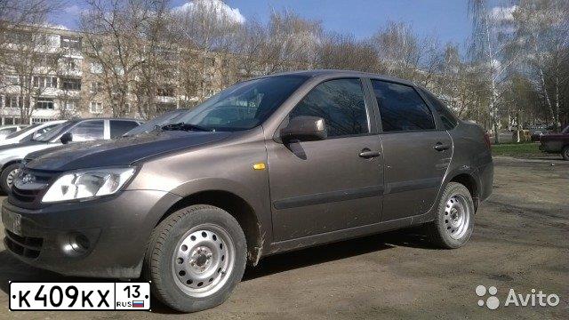 Фото автомобиля LADA 2190 GRANTA, 2013 — госномер С252ВЕ58. Цвет: Золотисто-коричневый