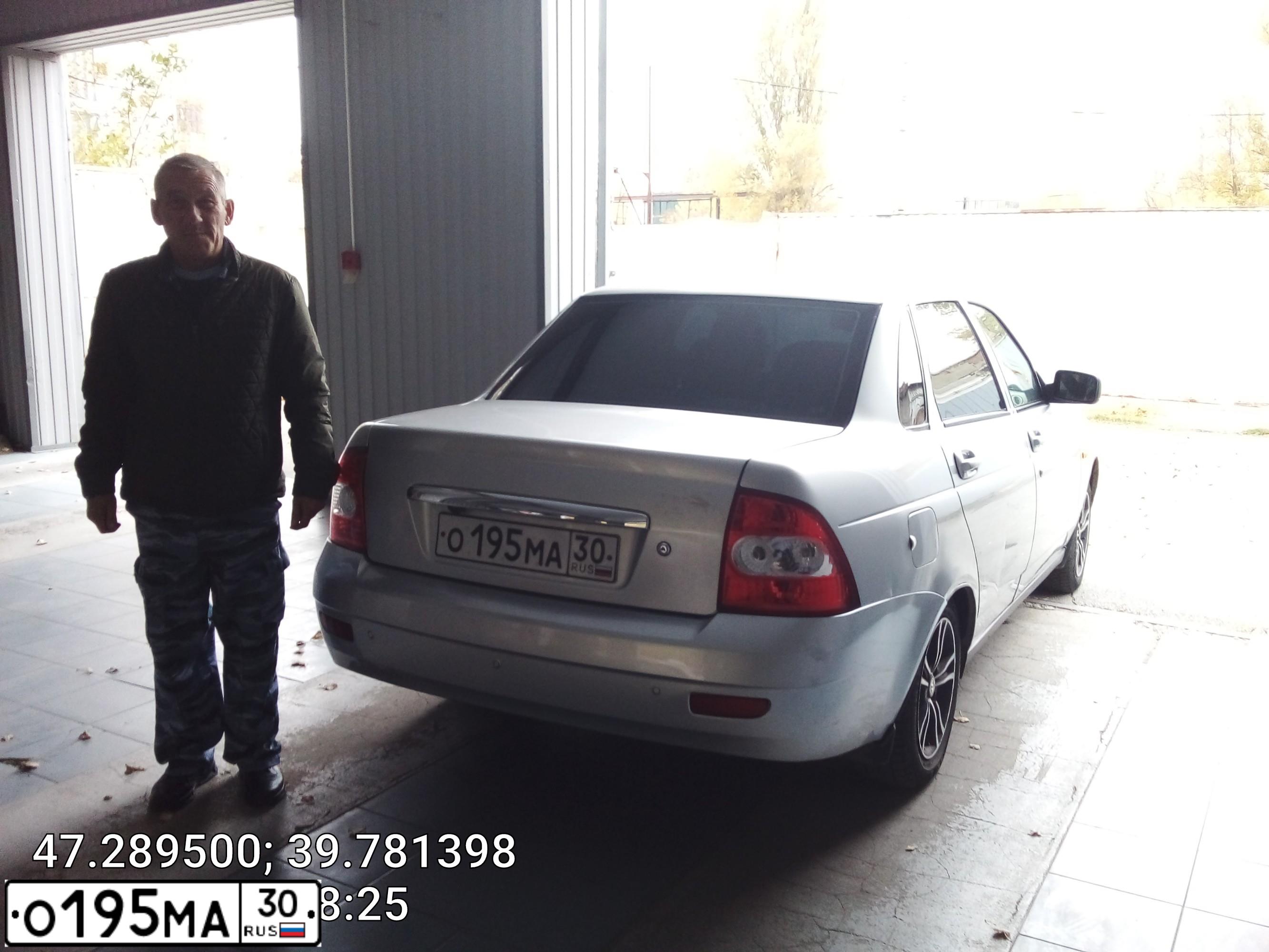 Фото автомобиля LADA PRIORA, 2009 — госномер А508МА761. Цвет: Светло-Серебристый металлик