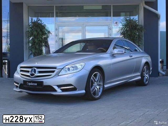 Фото автомобиля MERCEDES CL-KLASSE, 2011 — госномер С986РВ198. Цвет: СЕРЫЙ