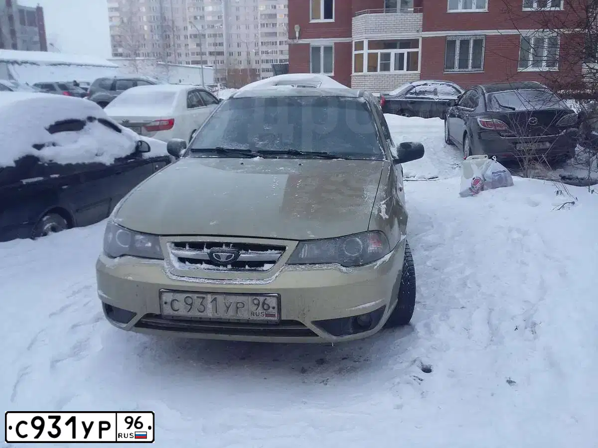 Фото автомобиля DAEWOO NEXIA, 2011 — госномер С931УР96. Цвет: БЕЖЕВЫЙ