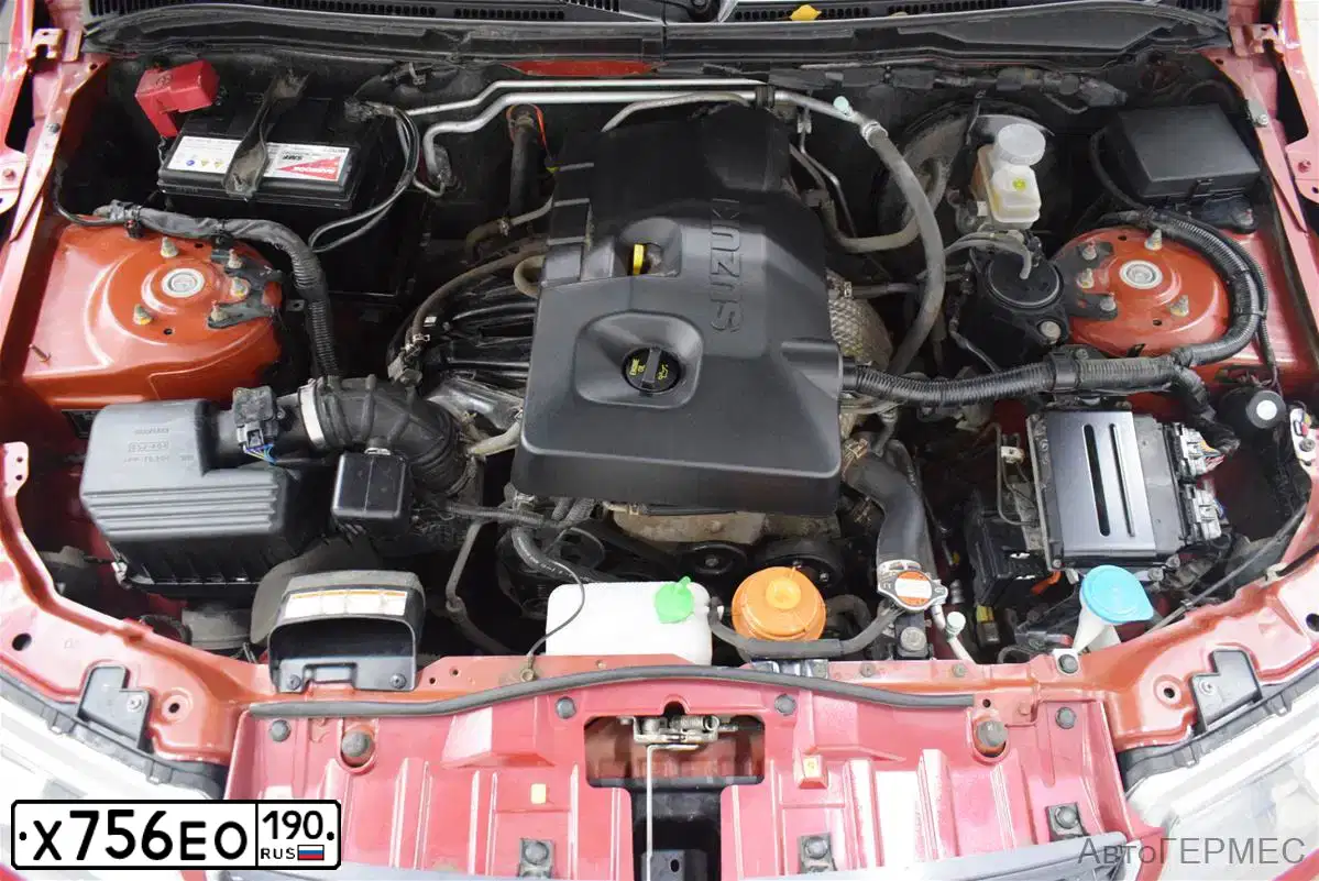 Фото автомобиля SUZUKI /GRAND/ VITARA, 2008 — госномер Р406СР799. Цвет: Красный