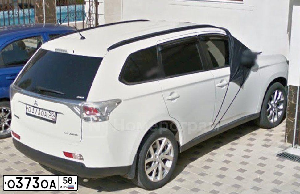 Фото автомобиля MITSUBISHI OUTLANDER, 2012 — госномер О373ОА58