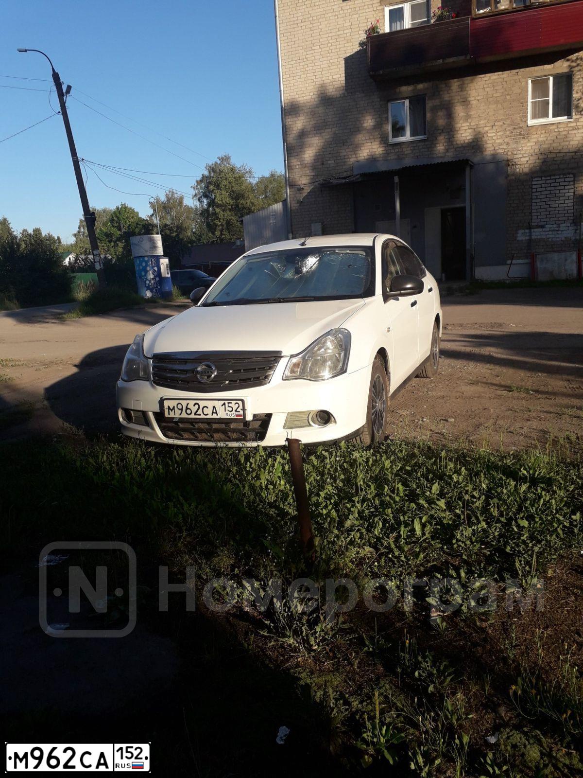 Фото автомобиля NISSAN ALMERA /AVTOVAZ/, 2013 — госномер М962СА152. Цвет: БЕЛЫЙ