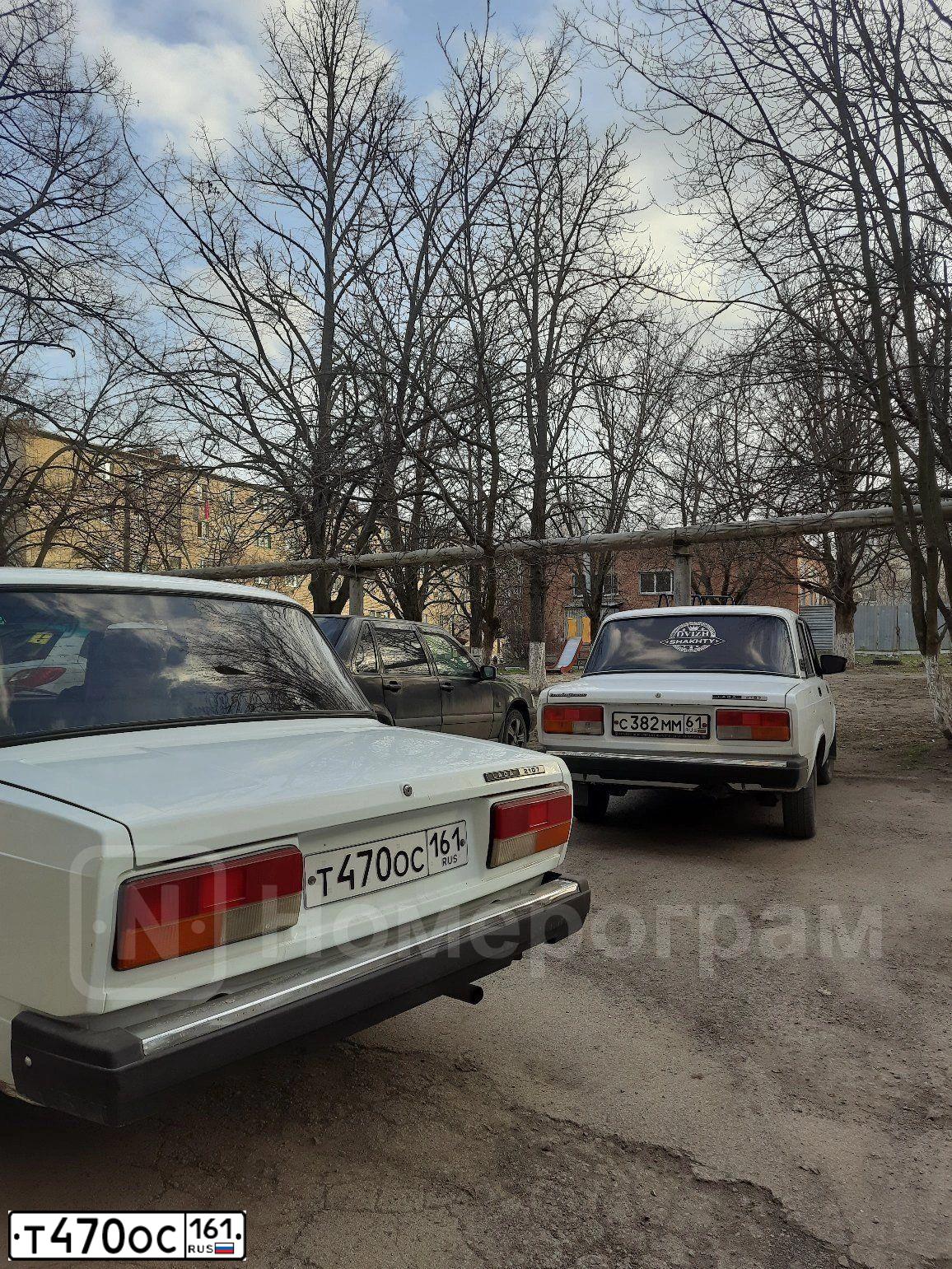 Фото автомобиля LADA 2107, 2011 — госномер Т470ОС161. Цвет: ЯРКО-БЕЛЫЙ