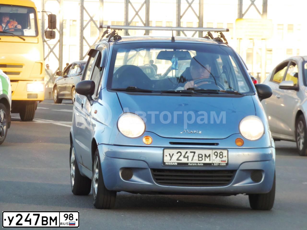 Фото автомобиля DAEWOO MATIZ, 2007 — госномер Р380СМ29