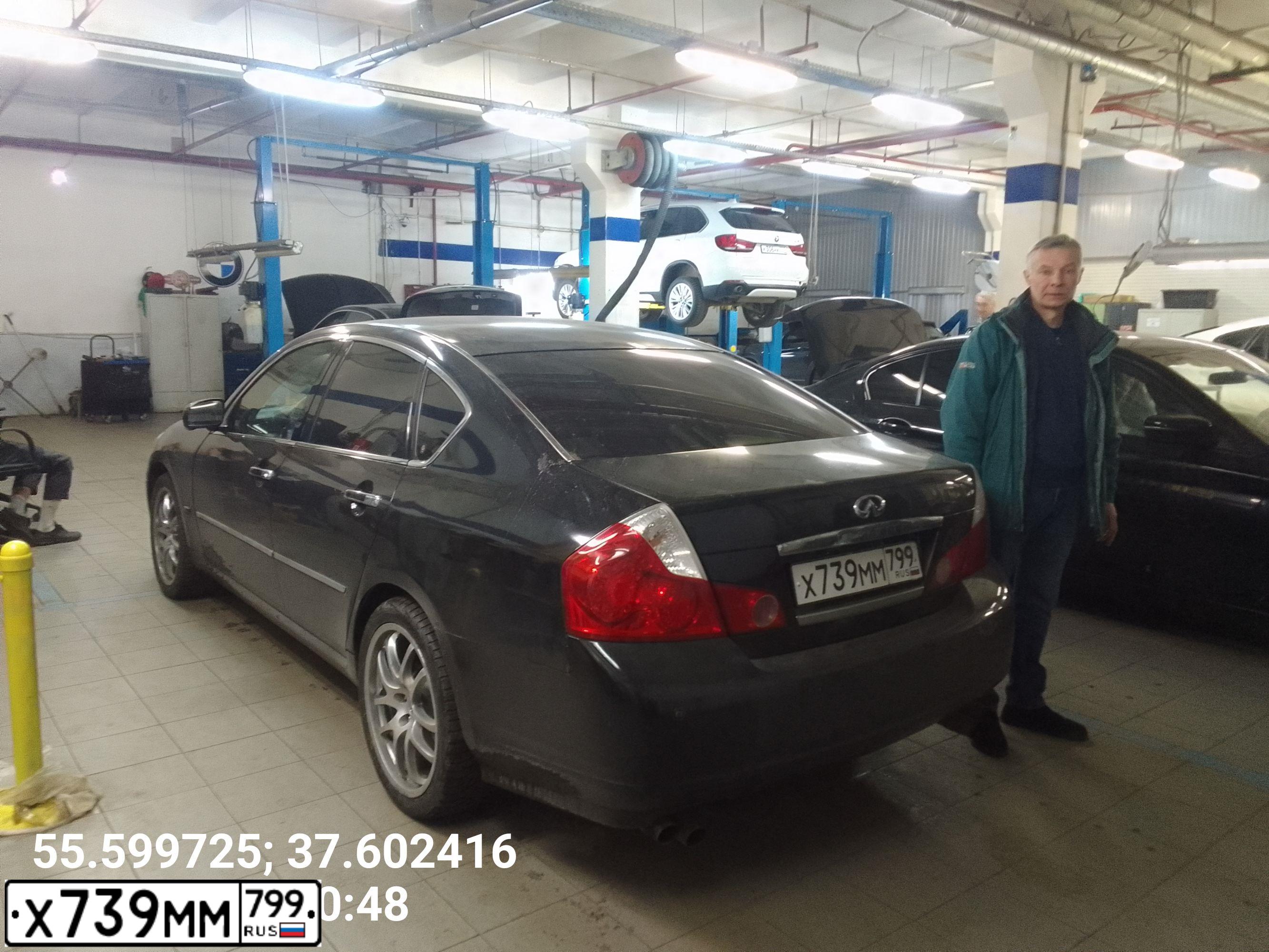 Фото автомобиля INFINITI M, 2006 — госномер В544ТУ797. Цвет: ЧЕРНЫЙ