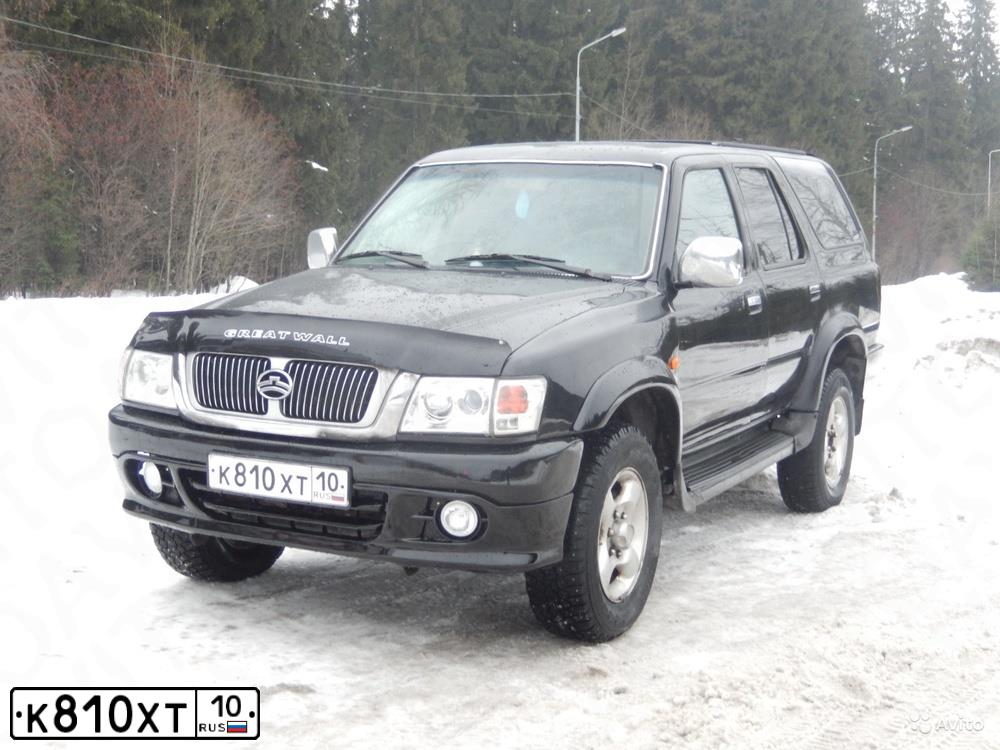 Фото автомобиля GREAT WALL SAFE, 2007 — госномер М238СО76. Цвет: ЧЕРНЫЙ
