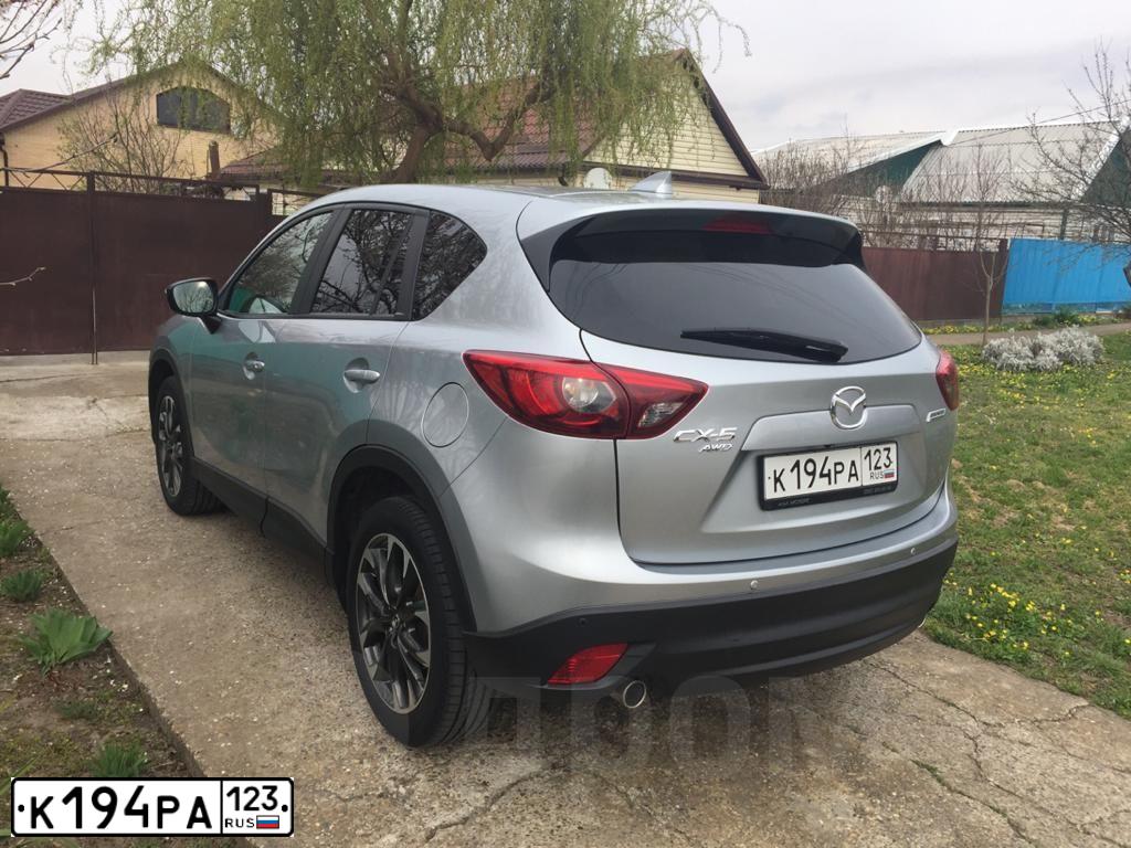 Фото автомобиля MAZDA CX-5, 2015 — госномер А594ТА92. Цвет: СЕРЫЙ
