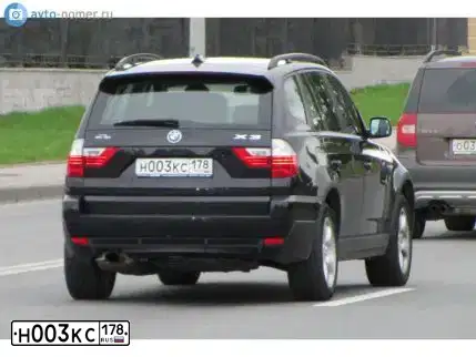 Фото автомобиля BMW X3, 2008 — госномер Р892МТ73. Цвет: ЧЕРНЫЙ