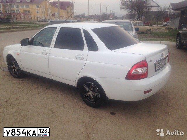 Фото автомобиля LADA 2170 PRIORA, 2012 — госномер Н548СС126. Цвет: Белый