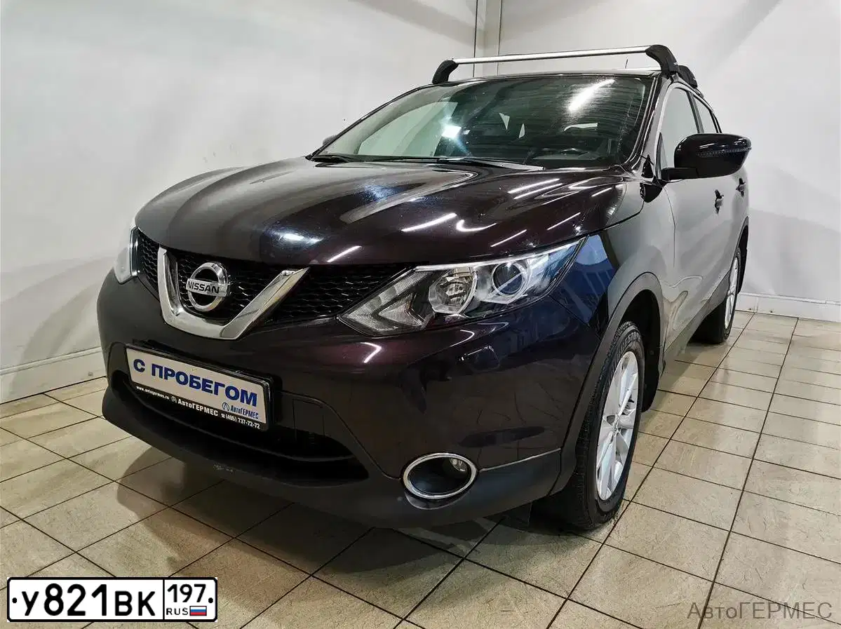 Фото автомобиля NISSAN QASHQAI, 2014 — госномер С016ХО73. Цвет: ФИОЛЕТОВЫЙ