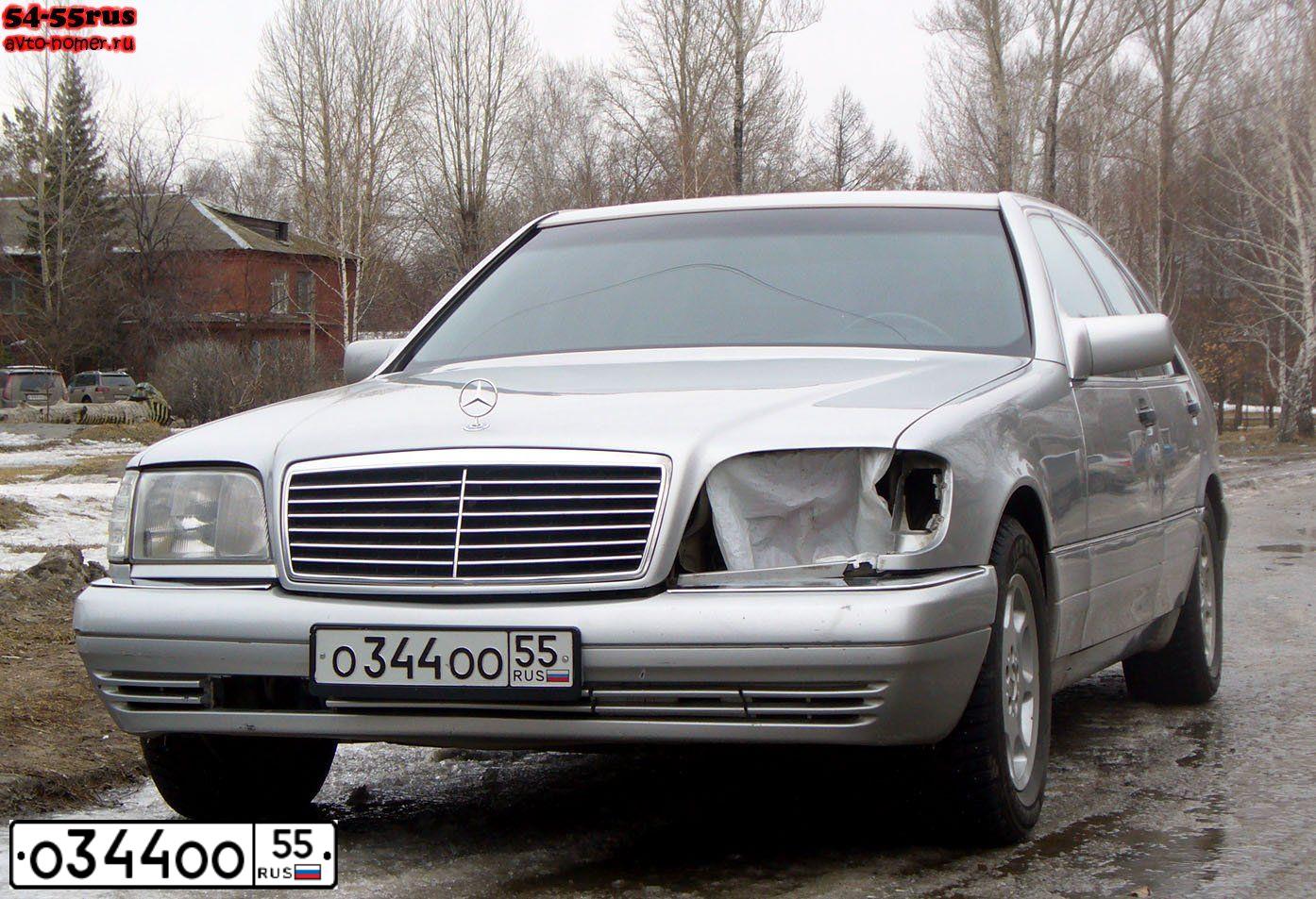 Фото автомобиля MERCEDES S-KLASSE, 1993 — госномер Х594КС55. Цвет: СВЕТЛО-СЕРЫЙ
