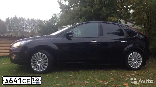 Фото автомобиля FORD FOCUS, 2009 — госномер А641СЕ152. Цвет: ЧЕРНЫЙ