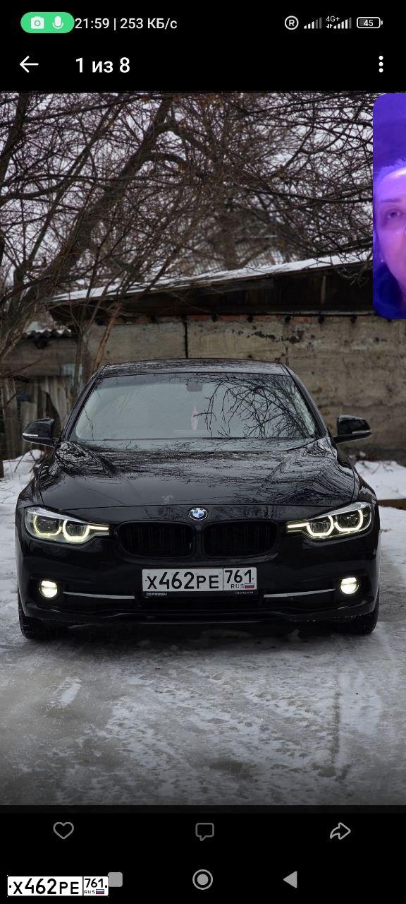 Фото автомобиля BMW SERIE 3, 2016 — госномер Х462РЕ761. Цвет: ЧЕРНЫЙ
