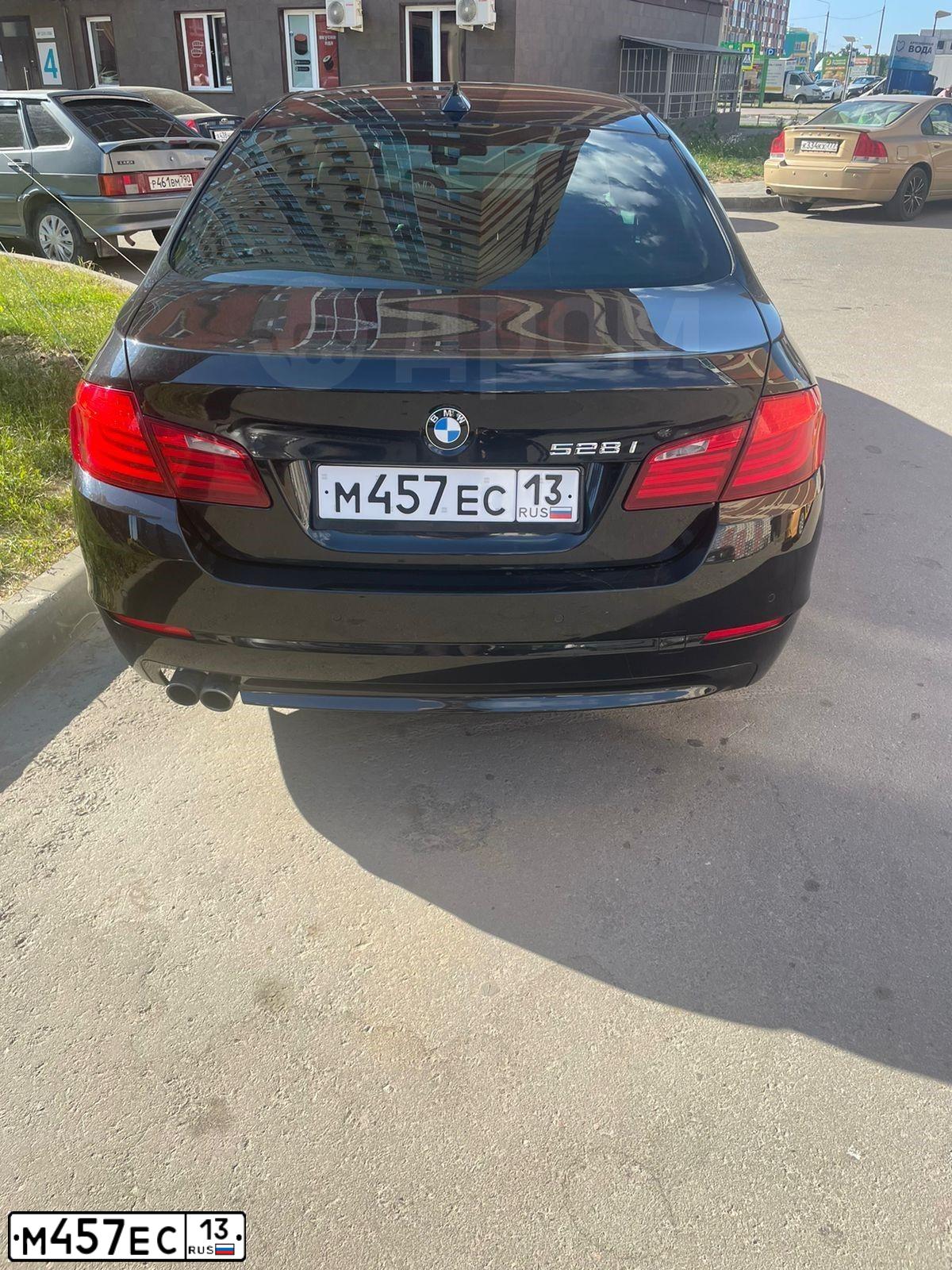 Фото автомобиля BMW SERIE 5, 2012 — госномер У189ТУ05. Цвет: ЧЕРНЫЙ