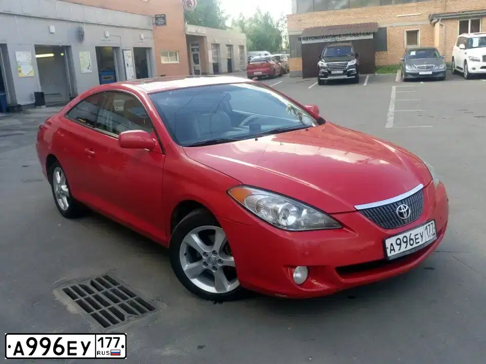 Фото автомобиля TOYOTA CAMRY, 2003 — госномер А996ЕУ177. Цвет: КРАСНЫЙ