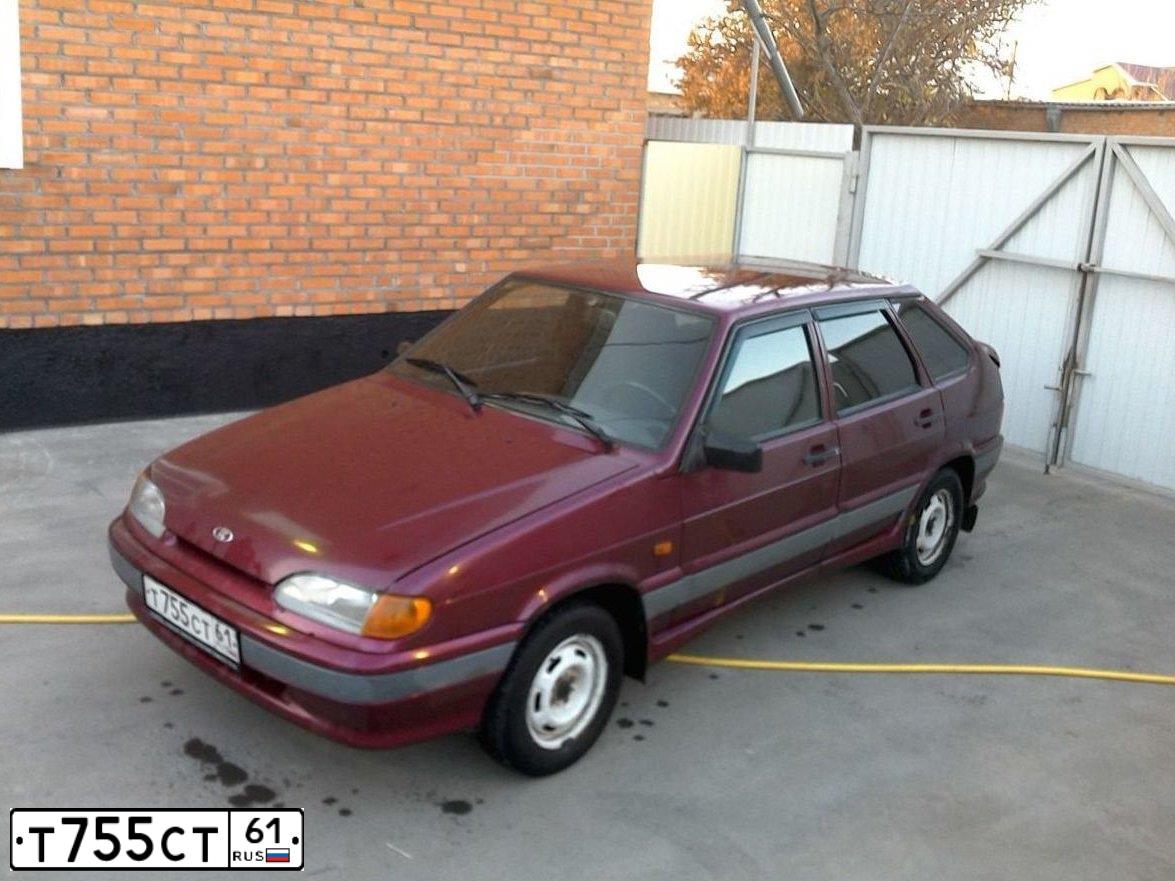 Фото автомобиля LADA 2114 SAMARA, 2005 — госномер Т755СТ61. Цвет: МАЛИНОВЫЙ