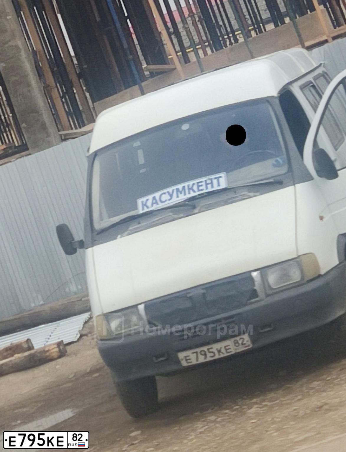 Фото автомобиля GAZ 3221 EL, 2001 — госномер Е795КЕ82. Цвет: БЕЛЫЙ