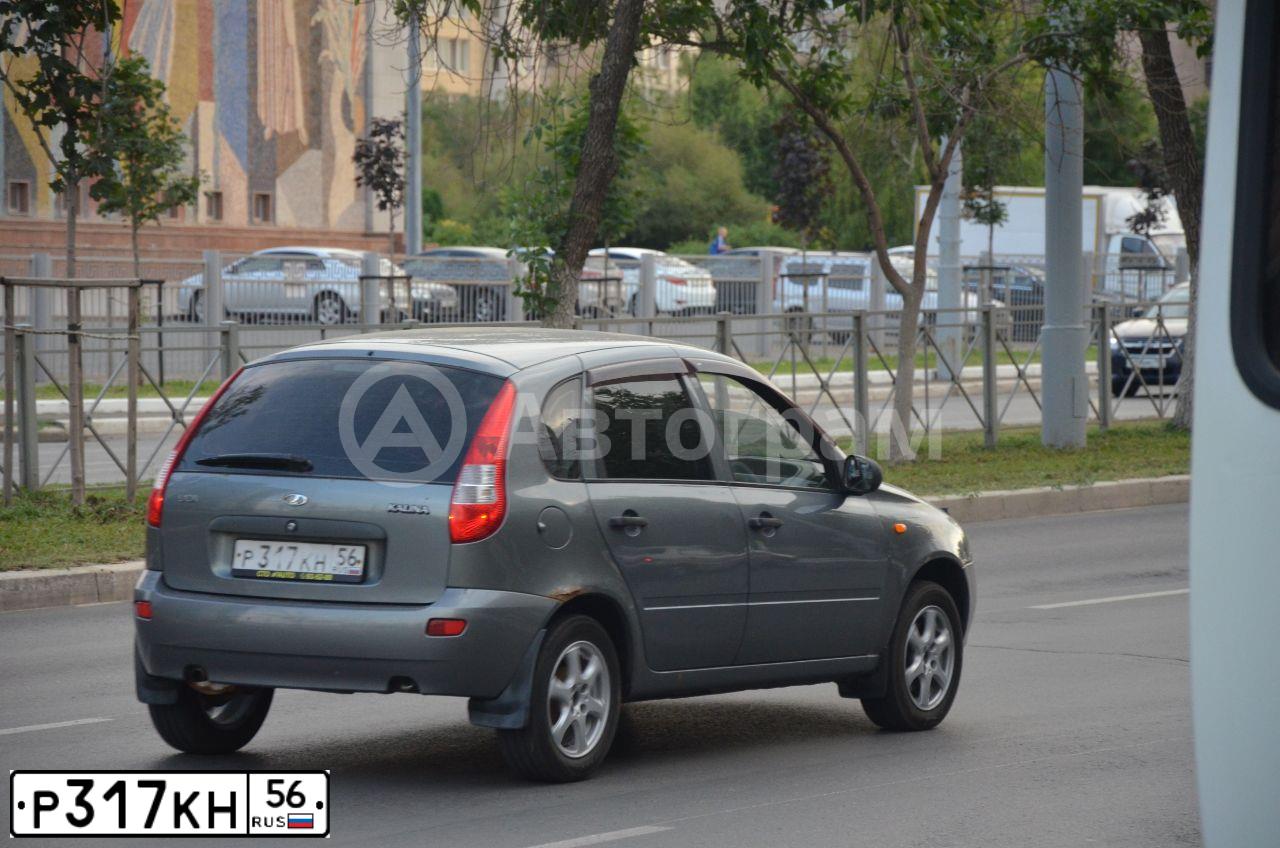 Фото автомобиля LADA 1119 KALINA, 2008 — госномер Р317КН56. Цвет: Темно-серый металлик