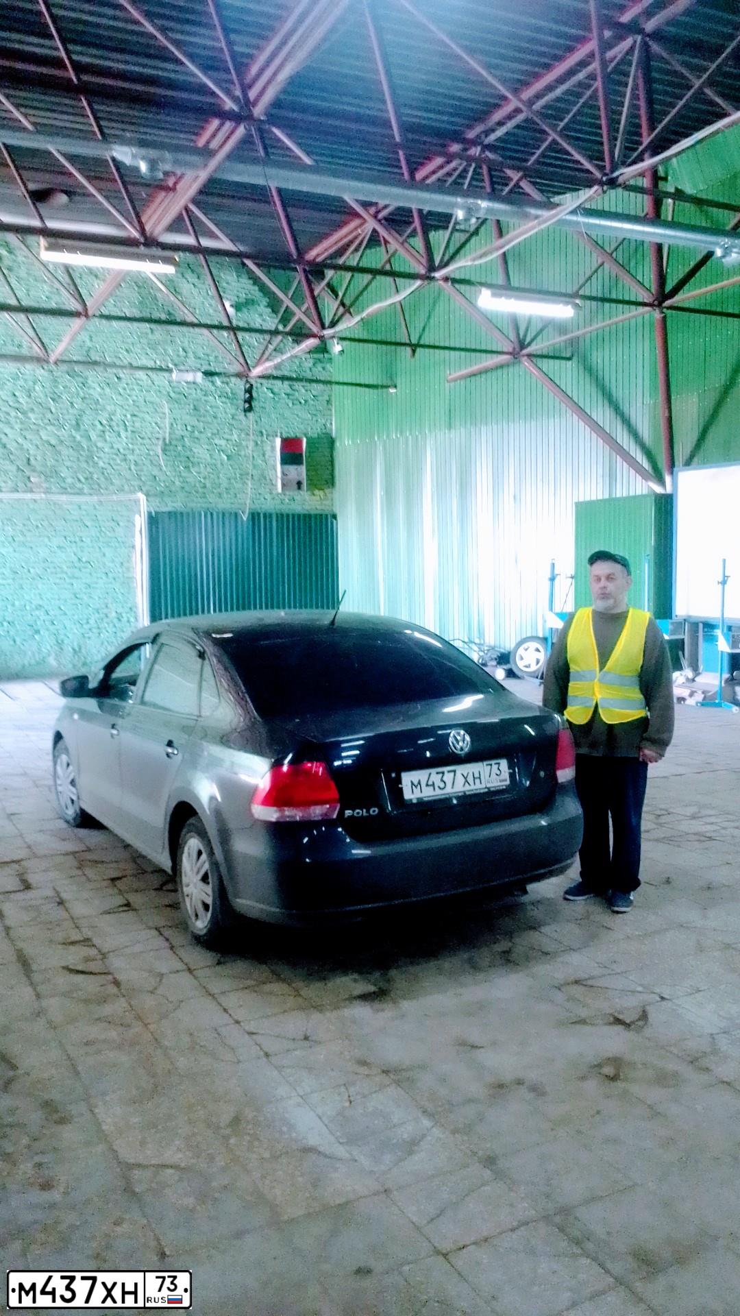 Фото автомобиля VOLKSWAGEN POLO, 2013 — госномер М437ХН73. Цвет: ЧЕРНЫЙ
