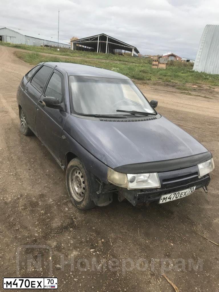 Фото автомобиля LADA 2112, 2001 — госномер М470ЕХ70. Цвет: ФИОЛЕТОВЫЙ