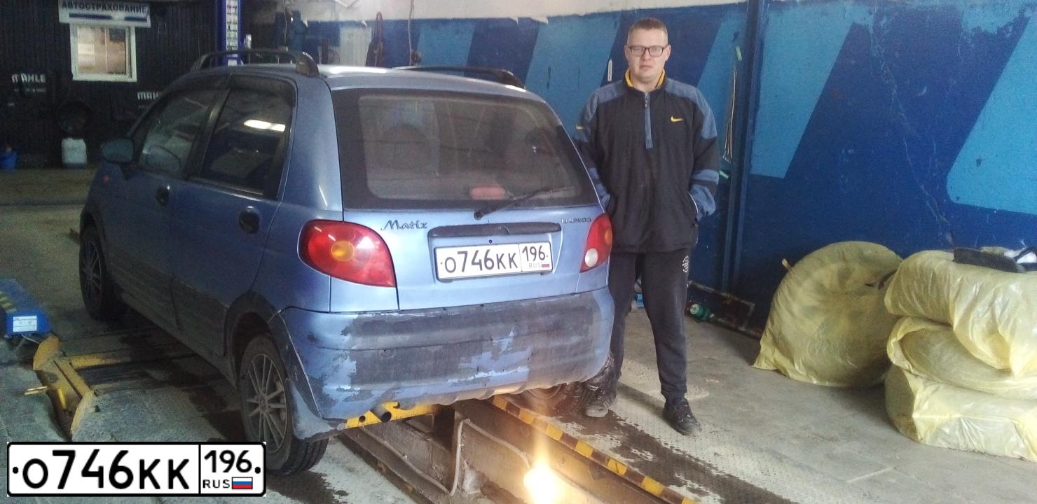 Фото автомобиля DAEWOO MATIZ, 2008 — госномер О009СС96. Цвет: голубой