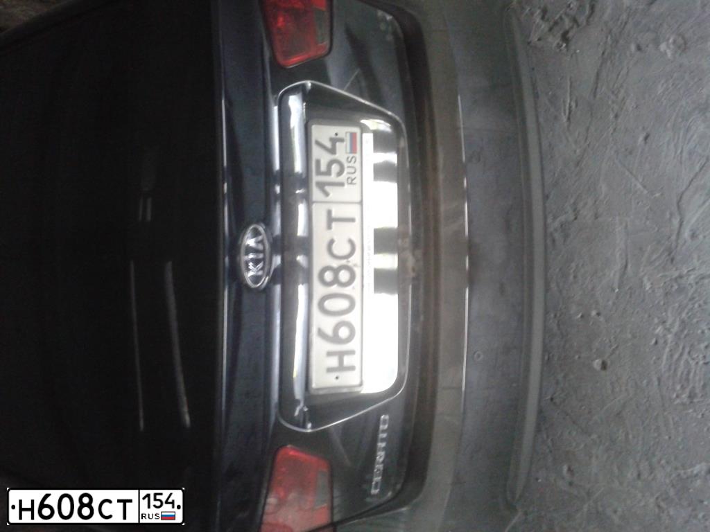 Фото автомобиля KIA CERATO, 2011 — госномер М730НВ142. Цвет: ЧЕРНЫЙ