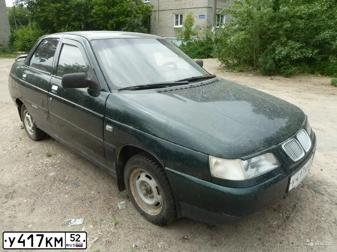 Фото автомобиля LADA 2110 LADA, 2002 — госномер У417КМ52. Цвет: ТЕМНО-ЗЕЛЕНЫЙ
