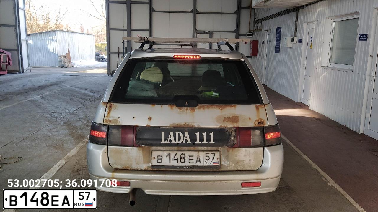 Фото автомобиля LADA 2111, 2006 — госномер В148ЕА57. Цвет: СВЕТЛО-СЕРЕБРИСТЫЙ МЕТАЛЛ