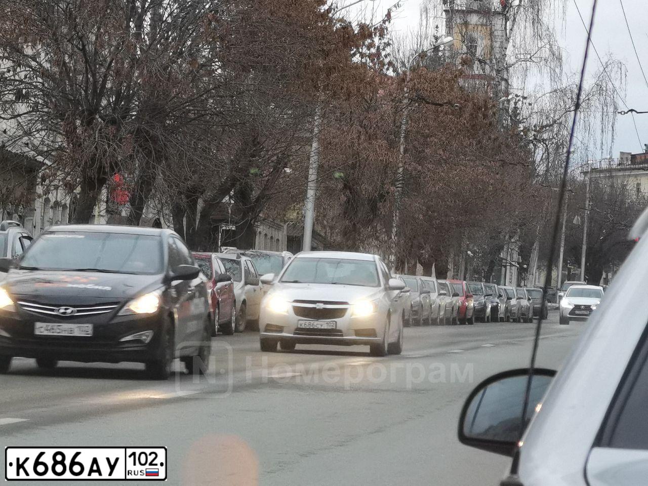 Фото автомобиля LADA 2114 SAMARA, 2008 — госномер К686АУ102. Цвет: средний серо-зеленый металлик