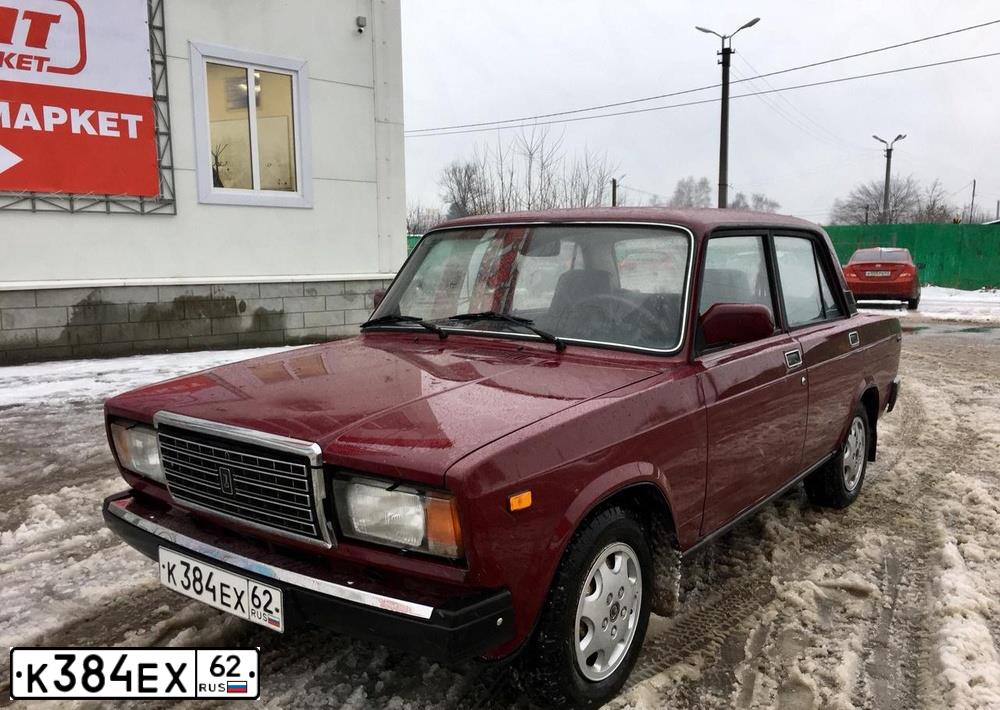 Фото автомобиля LADA 2107, 2004 — госномер К384ЕХ62. Цвет: ТЕМНО-БОРДОВЫЙ