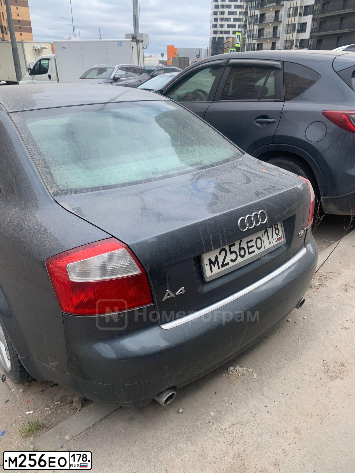 Фото автомобиля AUDI A4, 2003 — госномер М256ЕО178