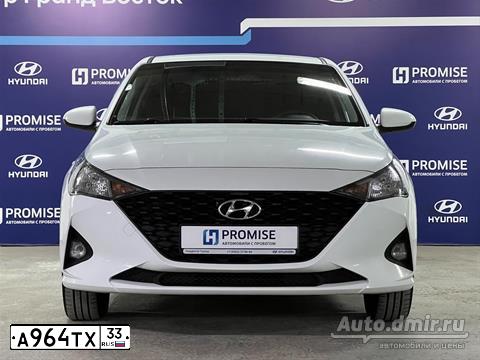 Фото автомобиля HYUNDAI SOLARIS, 2020 — госномер Т160ТХ33. Цвет: Белый