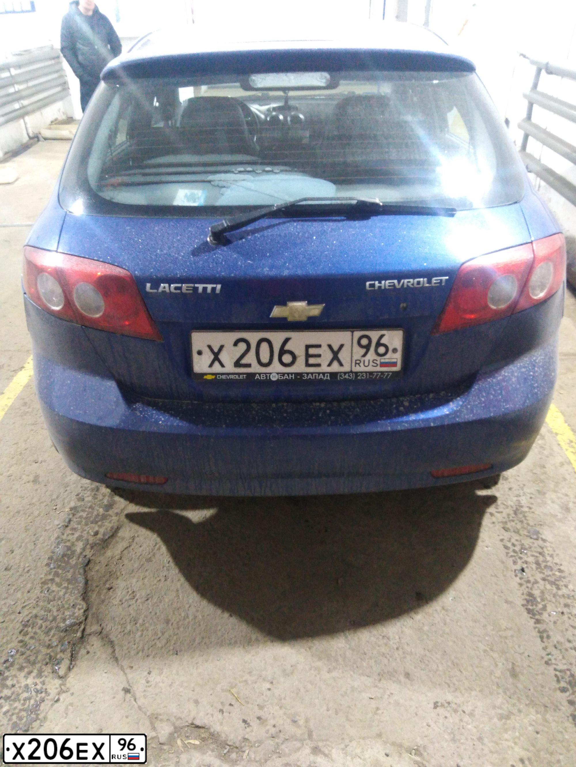 Фото автомобиля ШЕВРОЛЕ КЛАН (J200/CHEVROLET LACETTI), 2008 — госномер Е053КС774. Цвет: синий