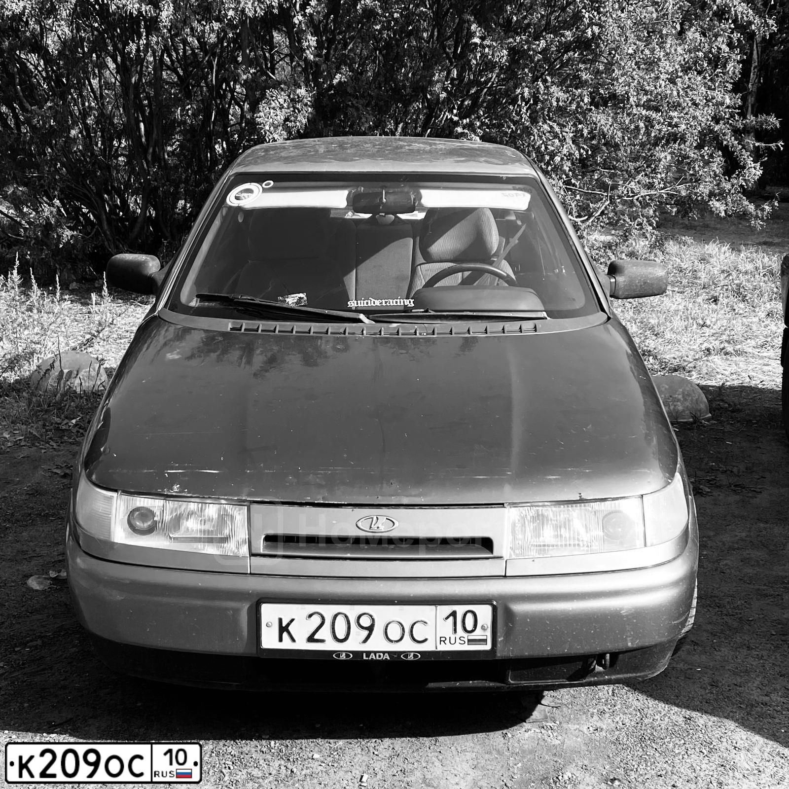 Фото автомобиля LADA 2110 LADA, 2002 — госномер К209ОС10. Цвет: СЕРЕБРИСТЫЙ СЕРО-ЗЕЛЕНЫЙ