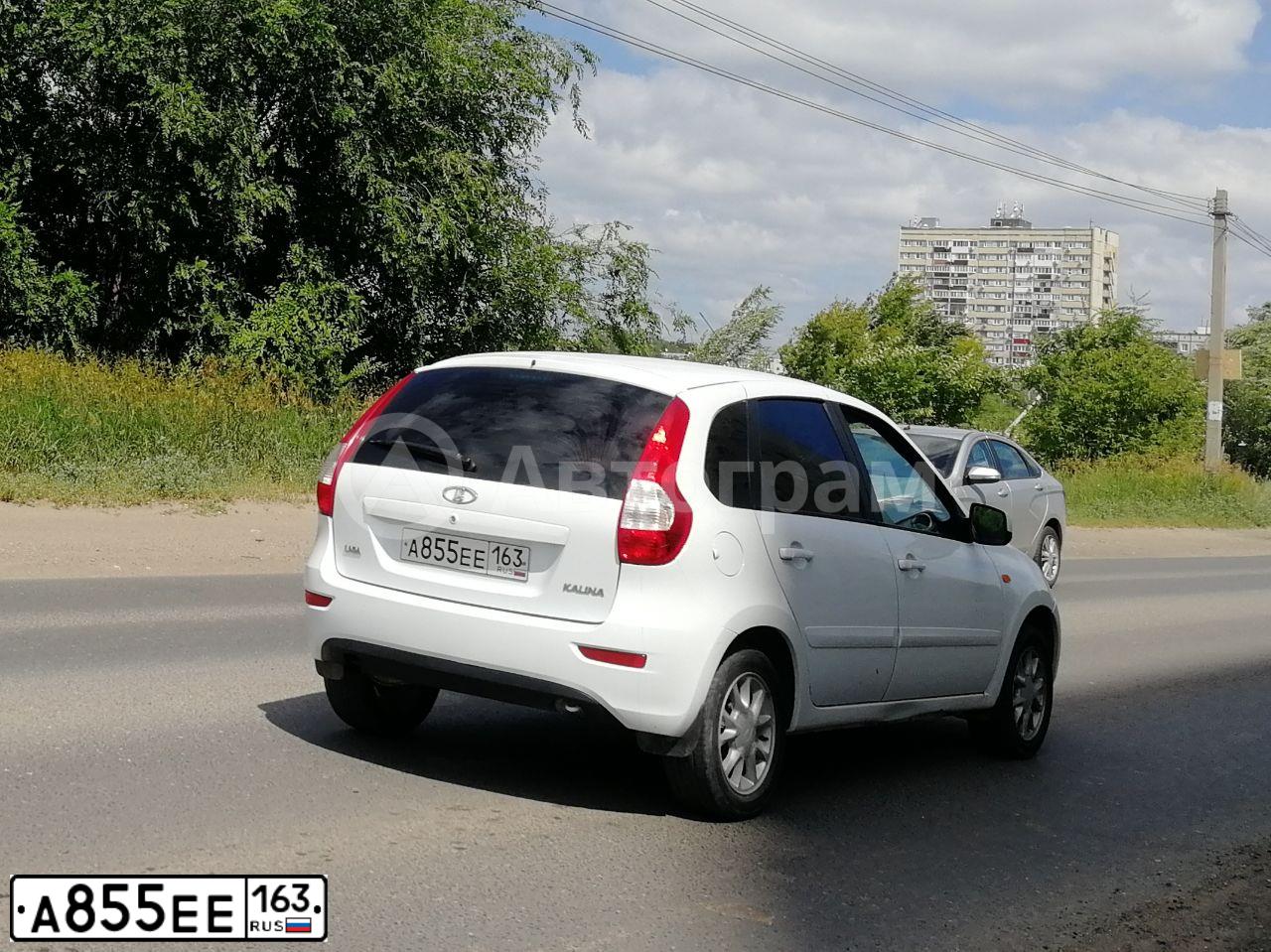 Фото автомобиля LADA 2192 KALINA, 2013 — госномер А855ЕЕ163. Цвет: Белый