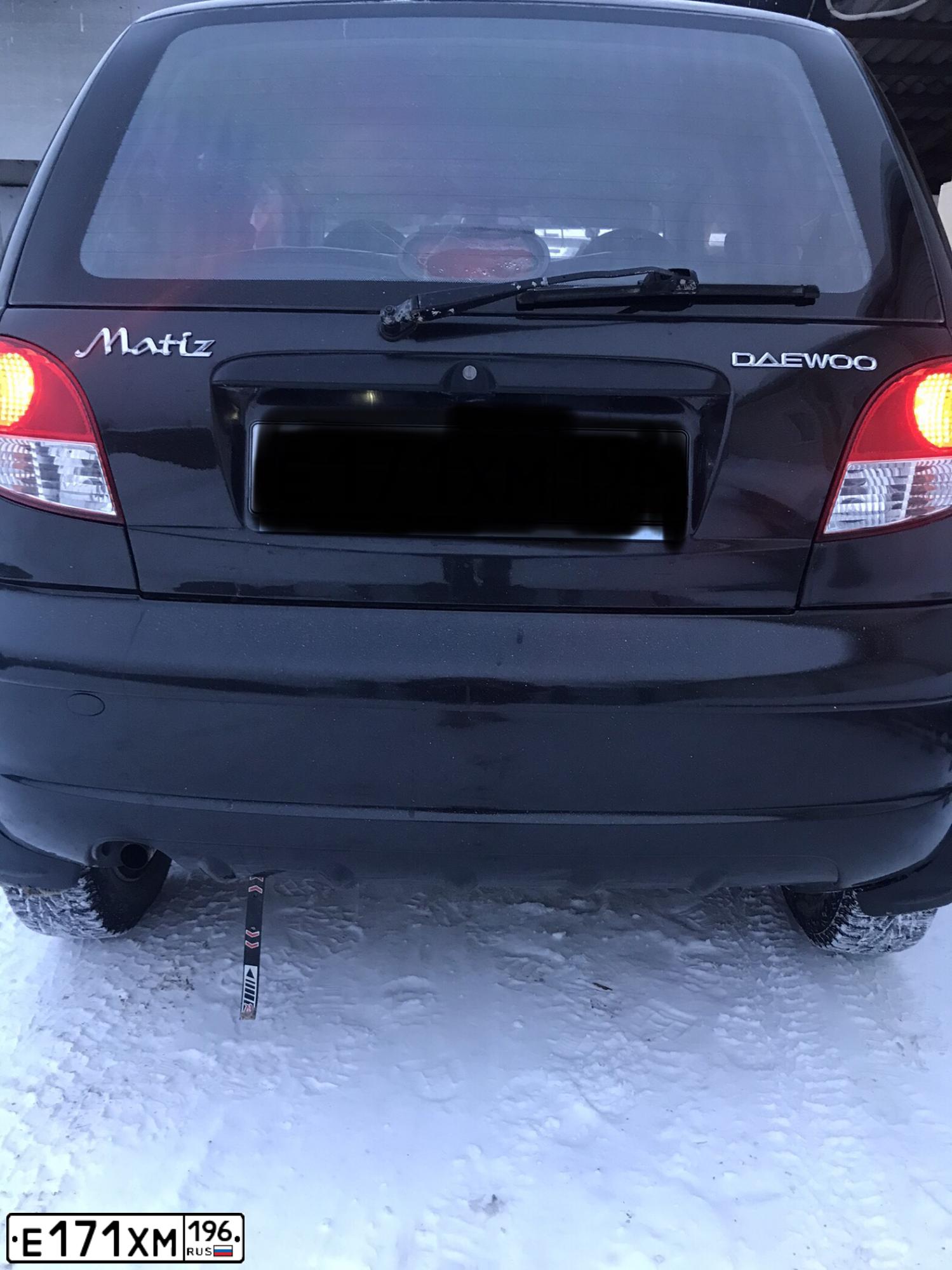 Фото автомобиля DAEWOO MATIZ, 2011 — госномер Е182СК89. Цвет: ЧЕРНЫЙ