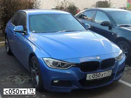 Фото автомобиля BMW SERIE 3, 2014 — госномер С050ХТ71. Цвет: СИНИЙ