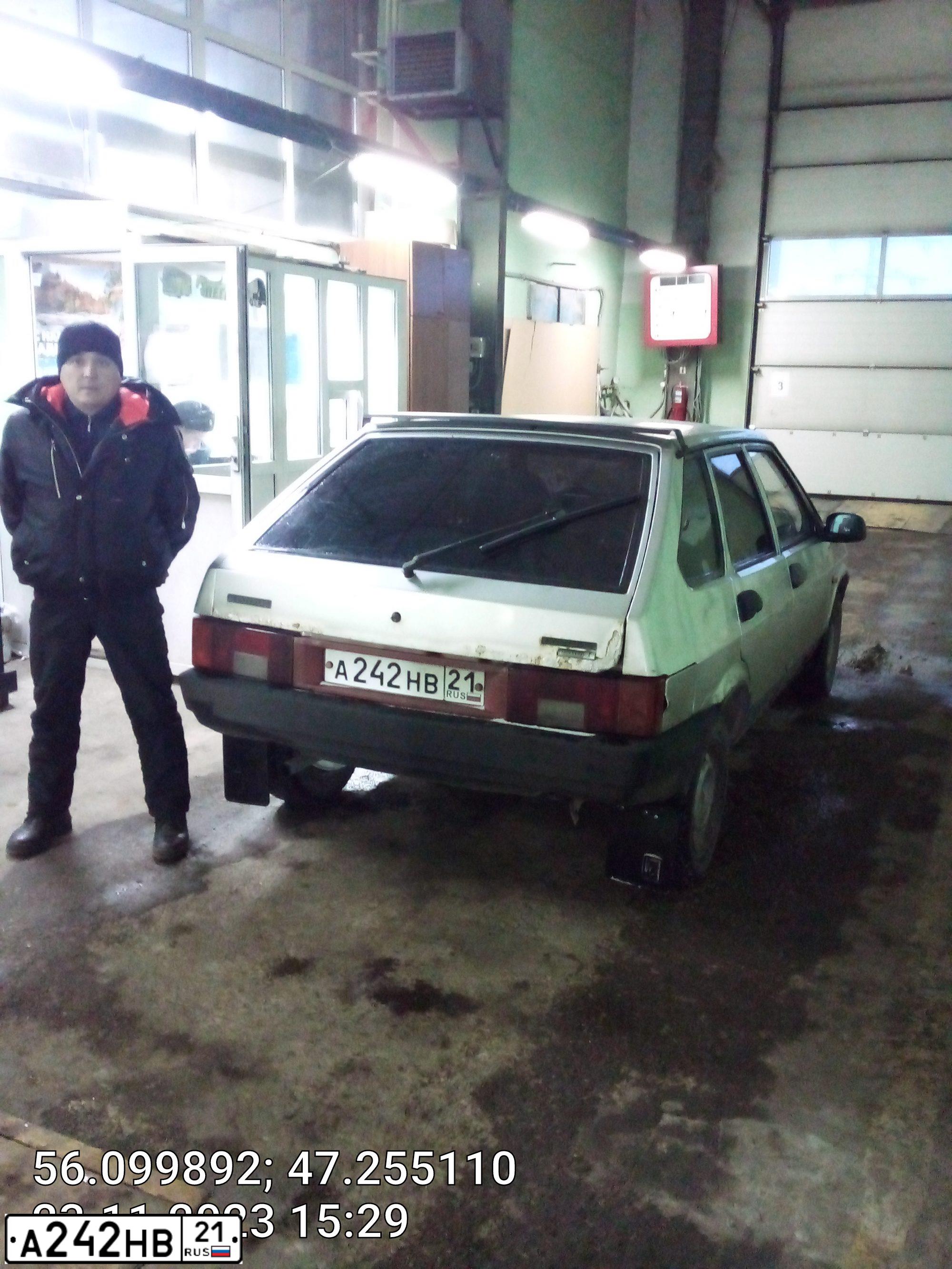 Фото автомобиля ВАЗ 21093, 2003 — госномер А242НВ21. Цвет: СТАЛЬНОЙ
