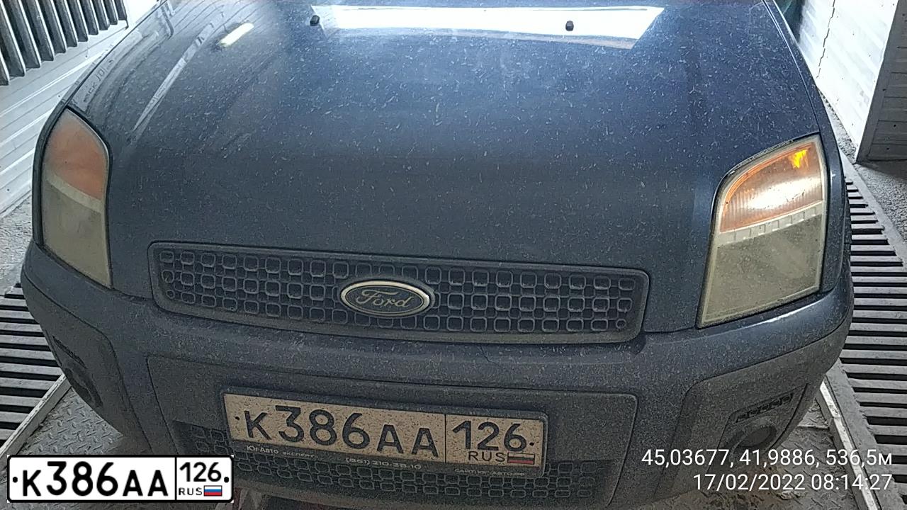 Фото автомобиля FORD FUSION, 2006 — госномер Т803УО123. Цвет: синий