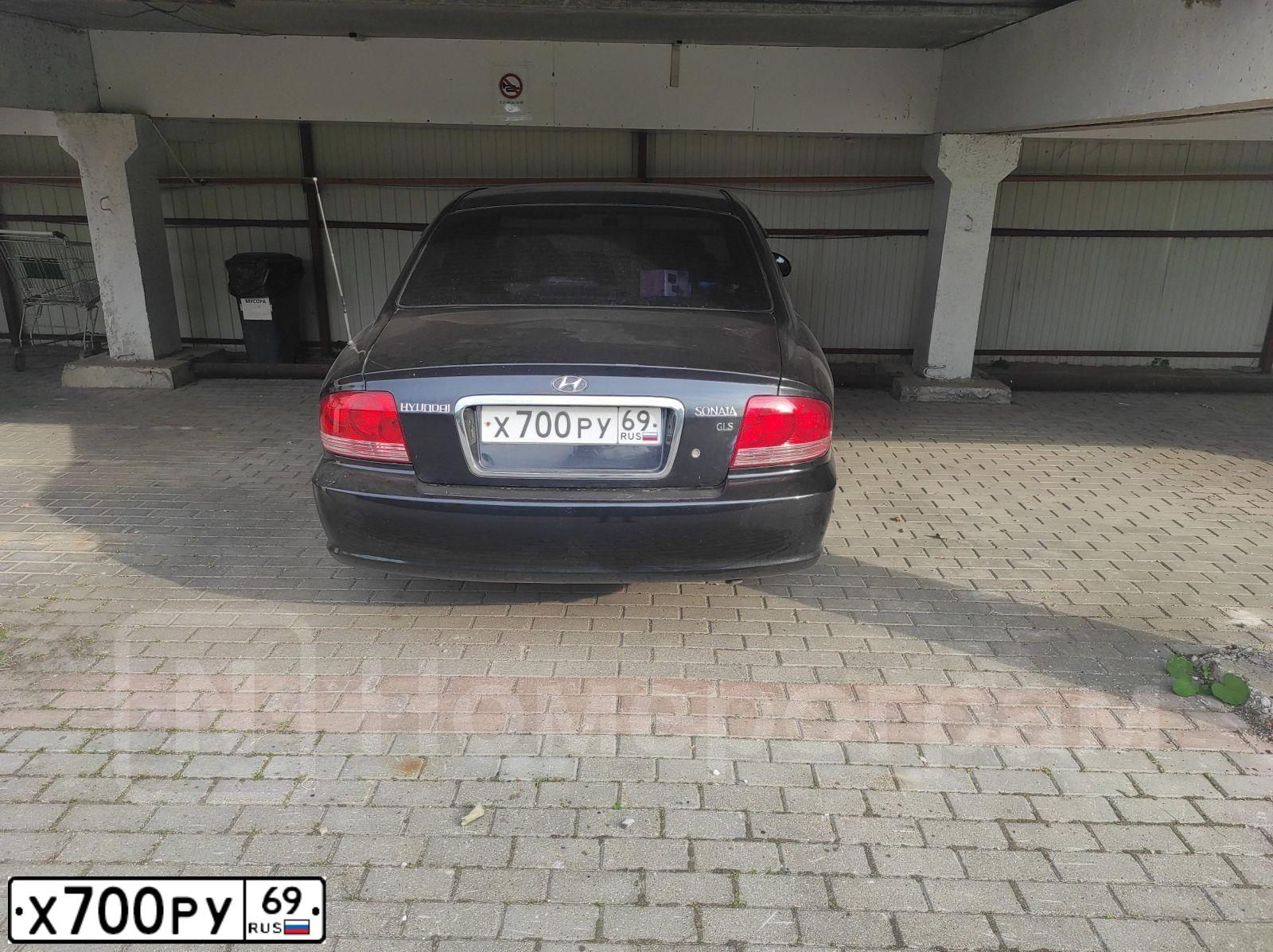 Фото автомобиля TAGAZ SONATA, 2005 — госномер Х700РУ69. Цвет: ЧЕРНЫЙ