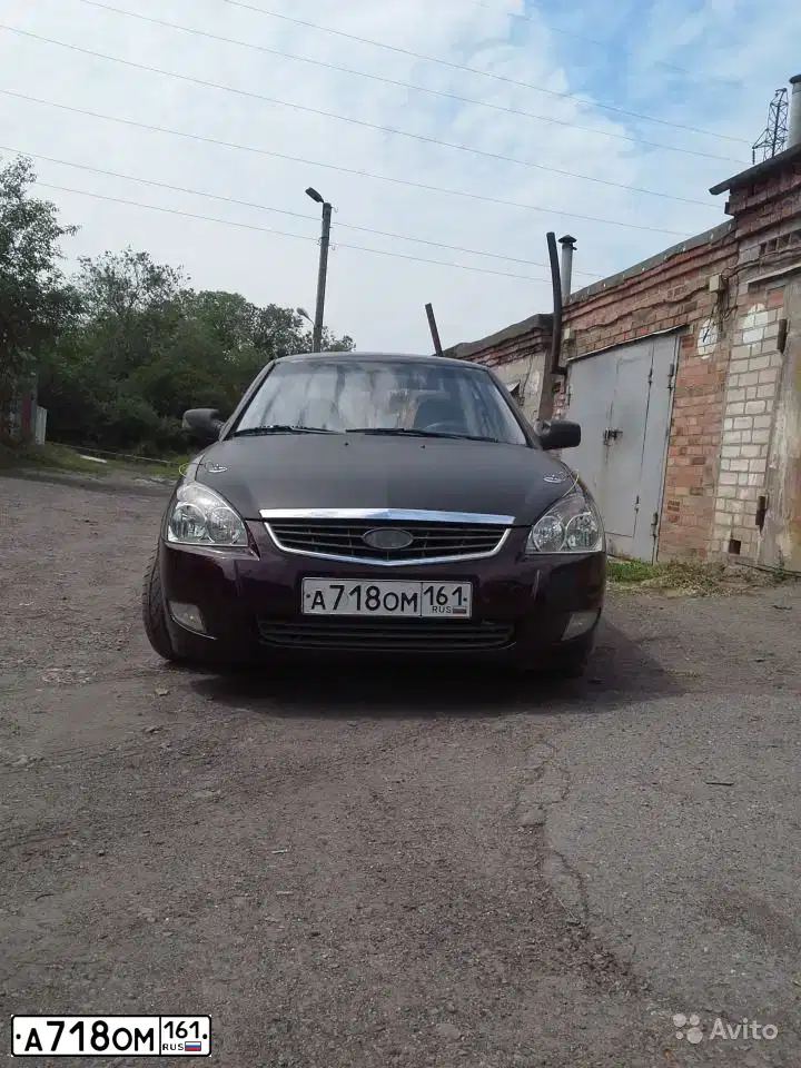 Фото автомобиля LADA PRIORA, 2008 — госномер К960КМ761. Цвет: ТЕМНО-ВИШНЕВЫЙ